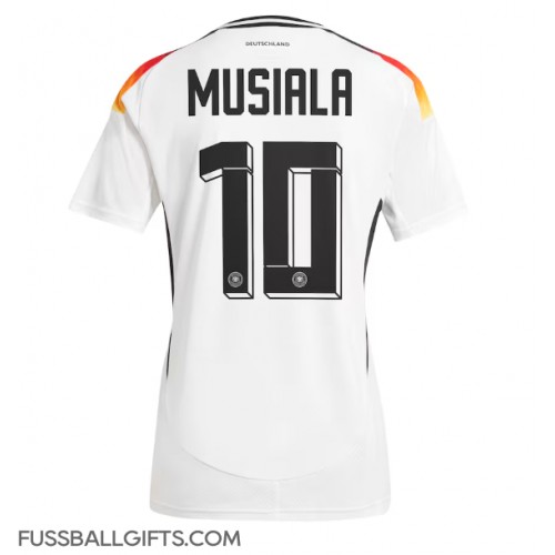 Deutschland Jamal Musiala #10 Fußballbekleidung Heimtrikot EM 2024 Kurzarm